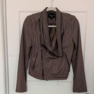 Motorcycle Asymmetric-zip Jacket, EUC